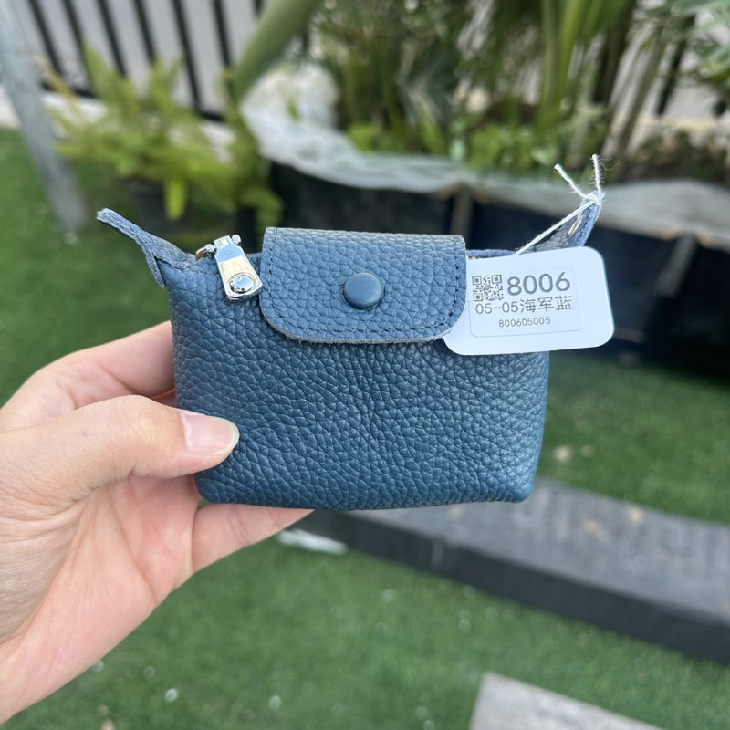 Exquisite Genuine Leather Zipper Clutch Bag, Portable Creative Coin Storage Bag, Women'S Small Wallet, Versatile Women'S Bag - Image 1