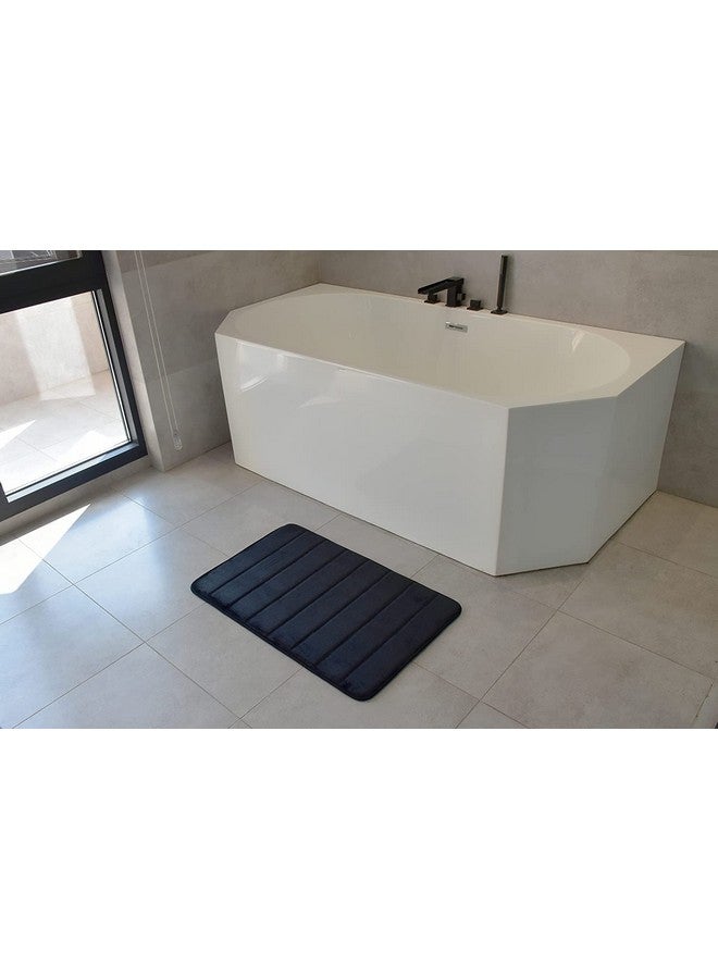 Home-Cloud HomeCloud Memory Foam Mat | Rectangular Bath Mat |For Bathroom, Dining Room,Living Room, Door & Kitchen, 60 * 40Cm,12Mm Thickness,(Black) - Image 5