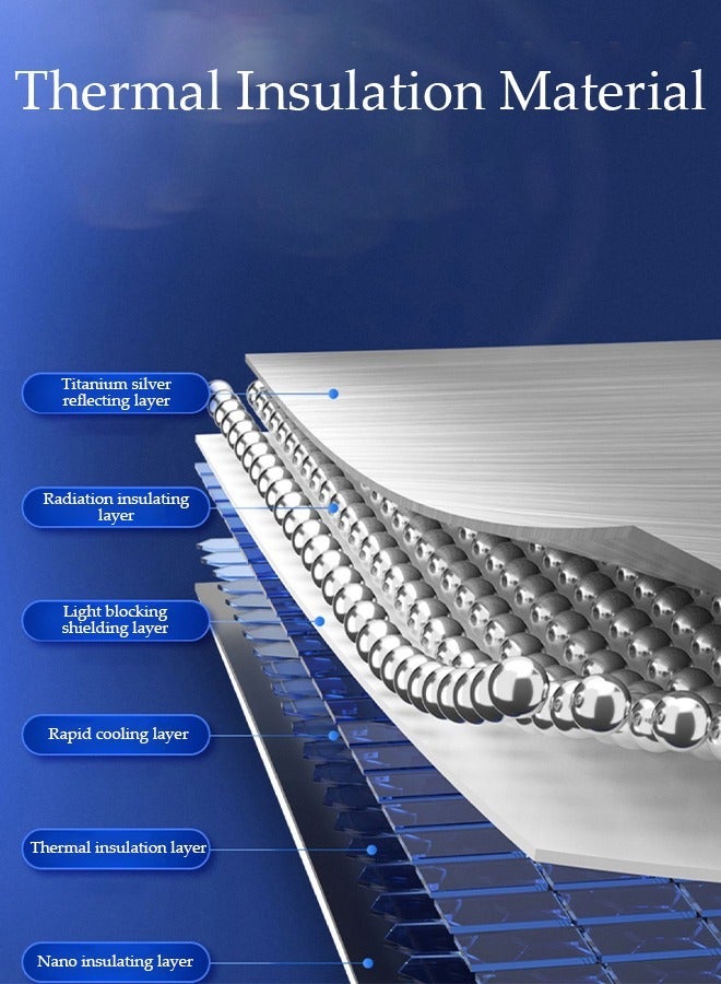 DUNISO Foldable Car Windshield Sunshade Umbrella Protect Car from UV Rays and Heat Keeps Cars Cool Sunshade Cover for Car Front Window - Image 5