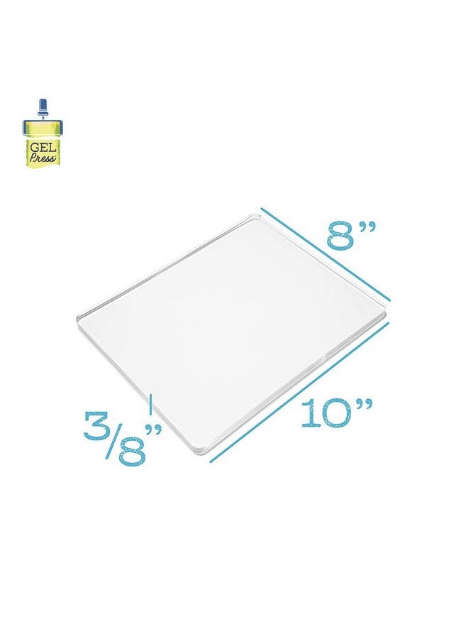 Gel Press Monoprinting Print Plate - 8” X 10” Gel Plate - Printmaking Supplies - Reusable Gel Printing Plate for Press Art for Card Making, Scrapbooking, Journaling, Arts and Crafts, Home Decor - Image 2