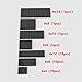 YUJHITP Classic Building Plate Assortment Pack 50pcs Black Bulk Plates with 7 Size Building Plate Base Plate Compatible with Lego Parts and Pieces Building Bricks for Most BrandsColorBlack - Image 5