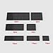 YUJHITP Classic Building Plate Assortment Pack 50pcs Black Bulk Plates with 7 Size Building Plate Base Plate Compatible with Lego Parts and Pieces Building Bricks for Most BrandsColorBlack - Image 3