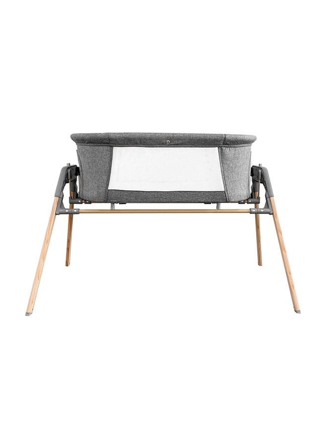 TEKNUM 3-In-1 Baby Rocker Bassinet/ Infant Crib With  Mosquito Net - Grey  - Image 4