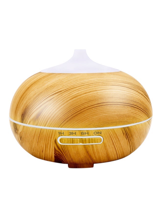 NIBEMINENT Ultrasonic Essential Oil Humidifier And Diffuser White/Brown - Image 1