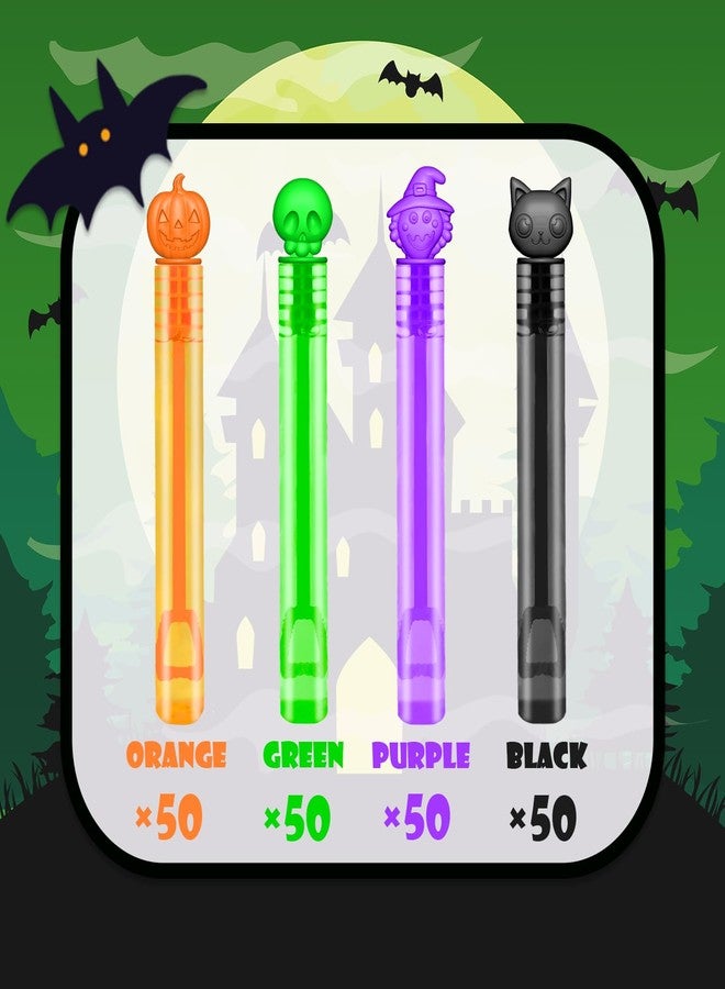 Leetous Halloween Party Favors Bulk for Kids 200 PCS, Mini Bubble Wands Bulk Toys Gifts for Toddlers, Halloween Trick or Treats Boo Basket Goodie Bag Stuffer Fillers Classroom Handouts Prizes for Boys Girls - Image 4