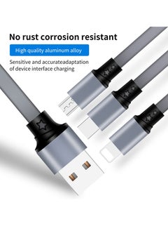 General 2 Pack USB Charger Cable Retractable 3 in 1 Multiple Charging Cord Adapter with Mini Type C Micro USB Port Connectors Compatible with Cell Phones Tablets Universal Use  - Image 4