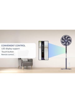 Rapido Rapido RWF-16AHD 16-Inch Standing Fan with Remote Control, 4 Wind Modes & 75° Oscillation  - Image 3