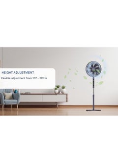 Rapido Rapido RWF-16AHD 16-Inch Standing Fan with Remote Control, 4 Wind Modes & 75° Oscillation  - Image 5