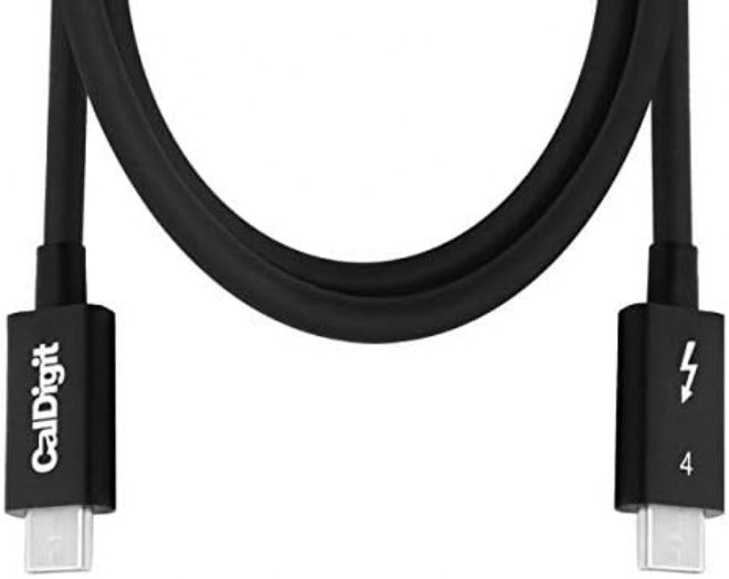 كالديجيت كابل CalDigit [معتمد من Intel] Thunderbolt 4/USB 4 – سرعة نقل بيانات 40 جيجابت في الثانية وتوصيل طاقة بقدرة 100 واط، متوافق مع منافذ Thunderbolt 3 وUSB-C، مناسب لأجهزة MacBook Pro من طراز 2016 فما بعدها وأجهزة MacBook M1 من طراز 2020، طول الكابل 2.0 متر. - Image 2