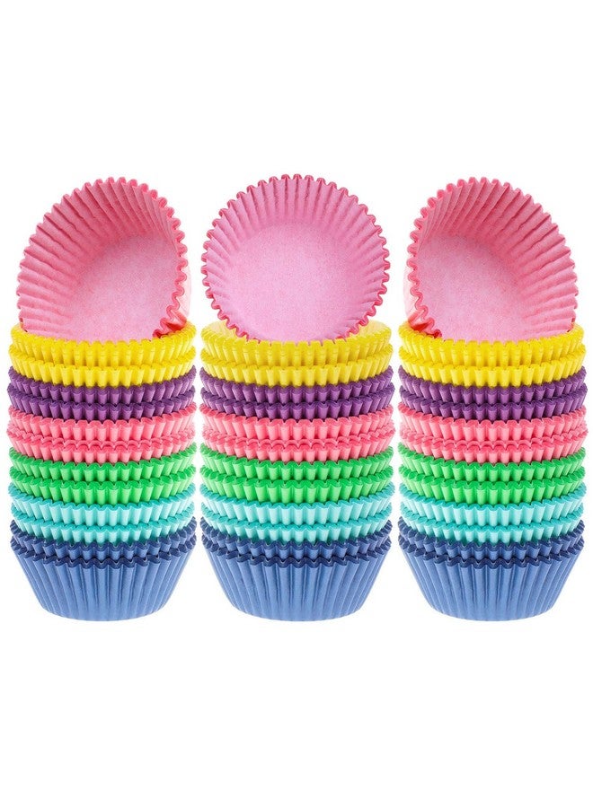 selizo 600 Pcs Cupcake Liners Cupcake Wrappers Cupcake Paper Baking Cups For Cake Balls, Muffins, Cupcakes And Candies, Assorted Bright Colors - Image 1