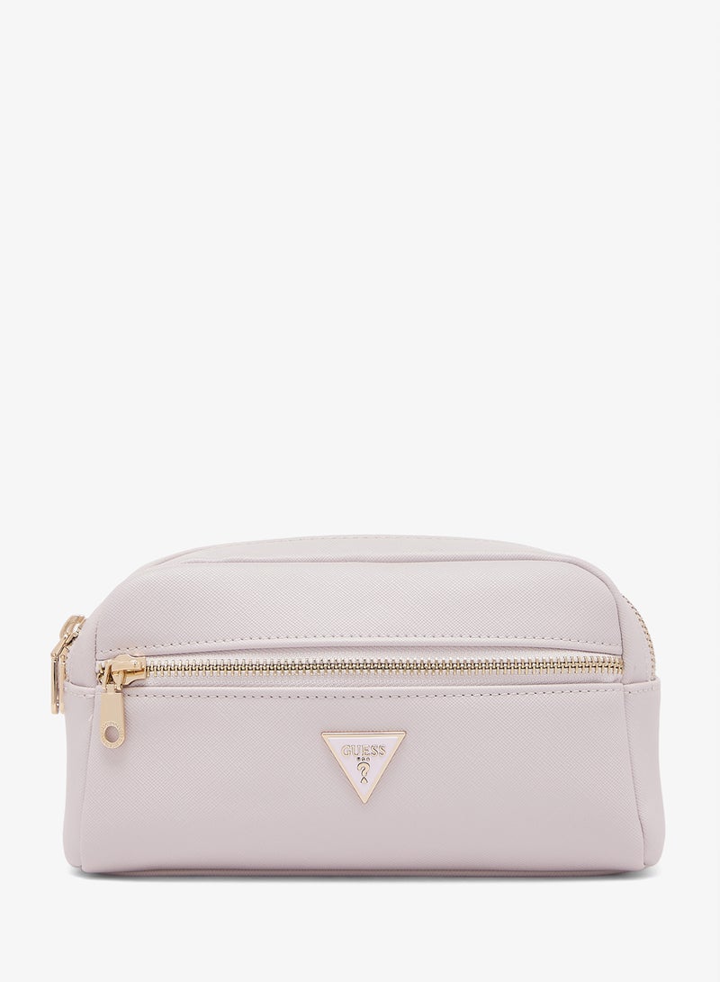 GUESS Logo Double Zip Cosmetic Bag - Image 1