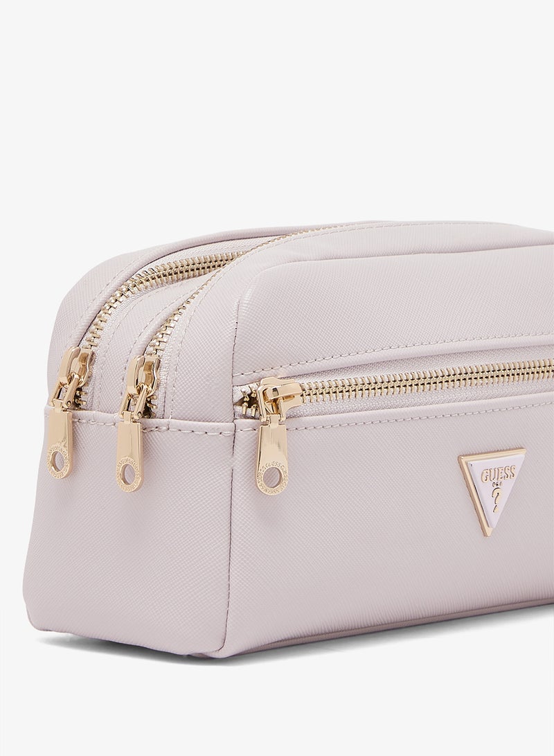 GUESS Logo Double Zip Cosmetic Bag - Image 3