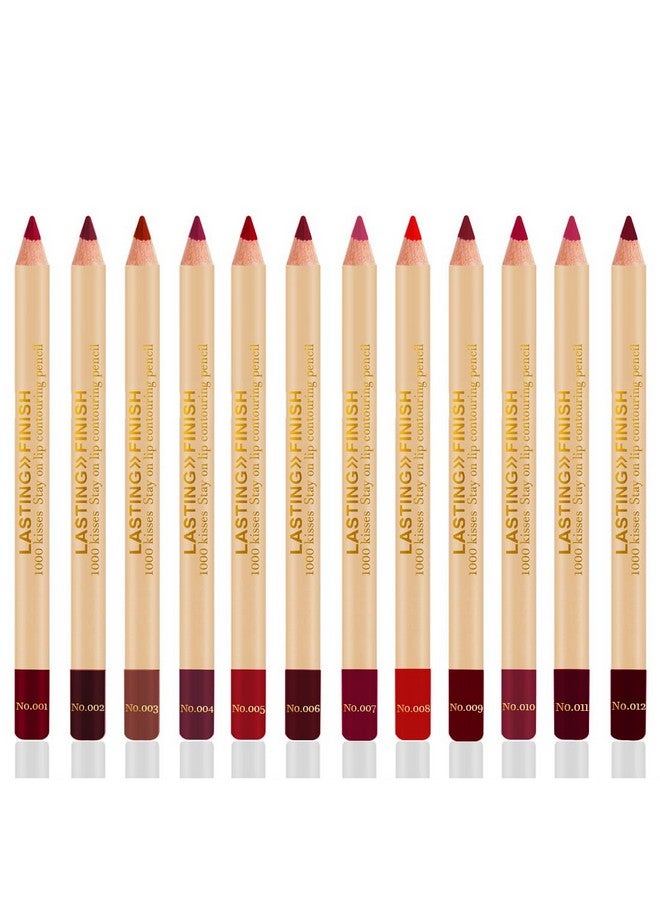 Adbeni Imported Bold Matt Lip Liner | Set of 12 | Long-Lasting & Smudge-Proof | Matte Finish | Non-Drying | Highly Pigmented | Waterproof | Smooth & Creamy Texture - Image 2