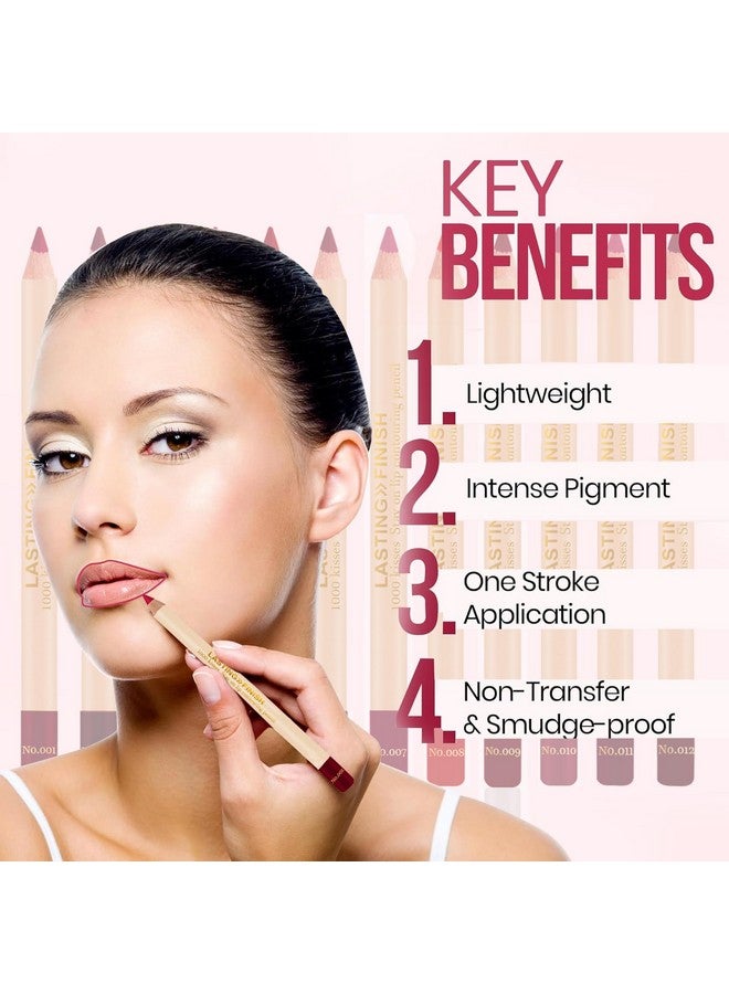 Adbeni Imported Bold Matt Lip Liner | Set of 12 | Long-Lasting & Smudge-Proof | Matte Finish | Non-Drying | Highly Pigmented | Waterproof | Smooth & Creamy Texture - Image 5