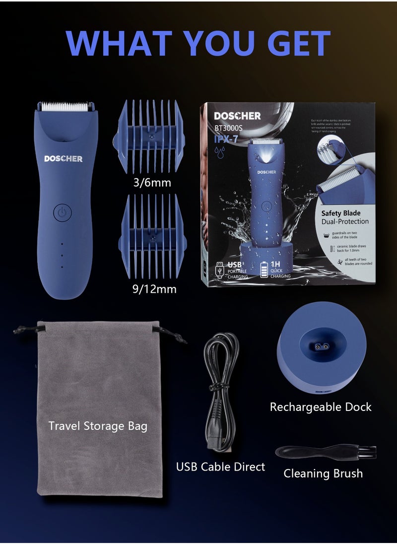 DOSCHER - Body Trimmer for Men,Body Grooming,Electric Trimmer,Showerproof Wet/Dry Body Shaver Groomer - Image 1