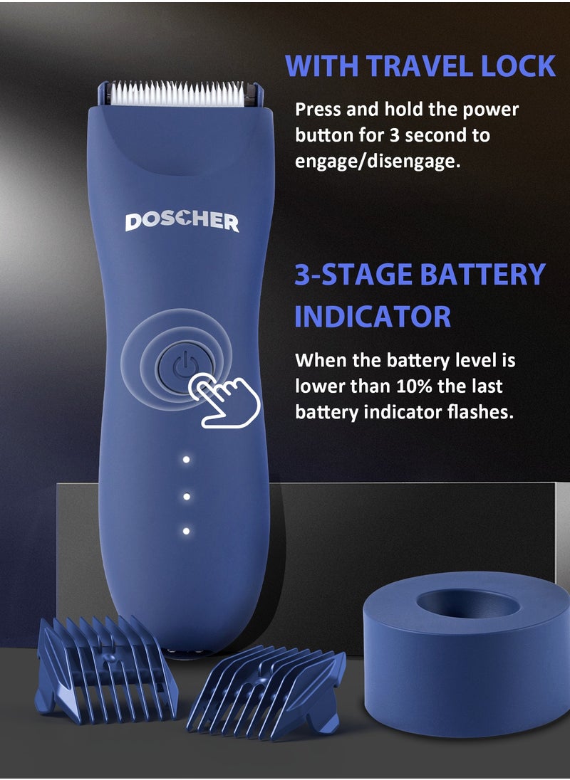 DOSCHER - Body Trimmer for Men,Body Grooming,Electric Trimmer,Showerproof Wet/Dry Body Shaver Groomer - Image 1