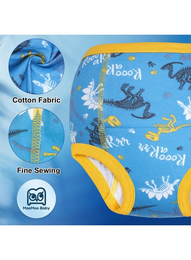 MooMoo Baby Absorbent Training Underwear 4 Packs Toddler Potty Training Pants for Boys and Girls-Cotton 3T - Image 2