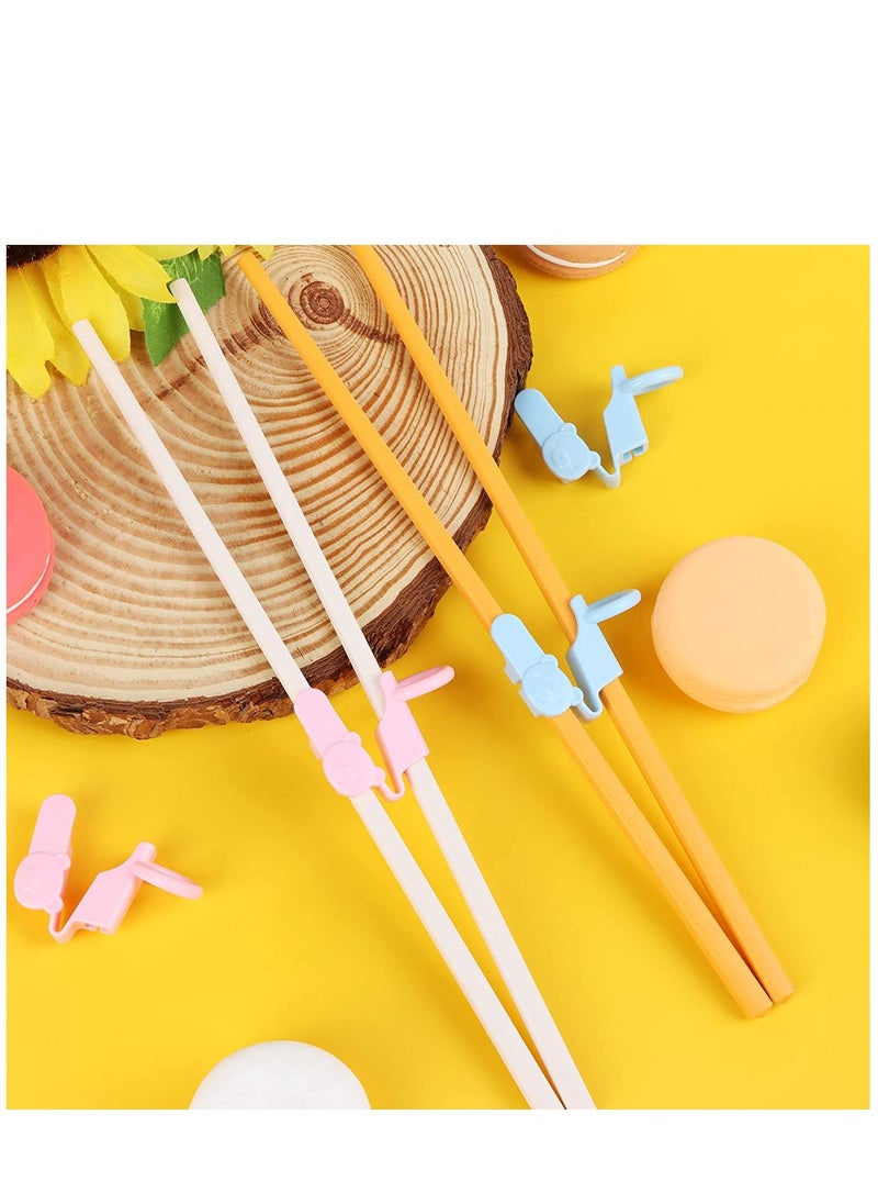 Generic - Reusable Training Chopsticks Helper Set for Kids and Adults 12 Pcs Colorful Plastic Connectors Easy to Use - Image 1