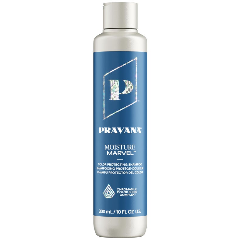 Pravana Moisture Marvel Shampoo | Hydrates, Moisturizes & Nourishes | For Dry, Color-Treated Hair | Chromasilk Enhances Shine & Protection | Vegan & Cruelty Free | Paraben & Sulfate Free | 10 Fl Oz - Image 1