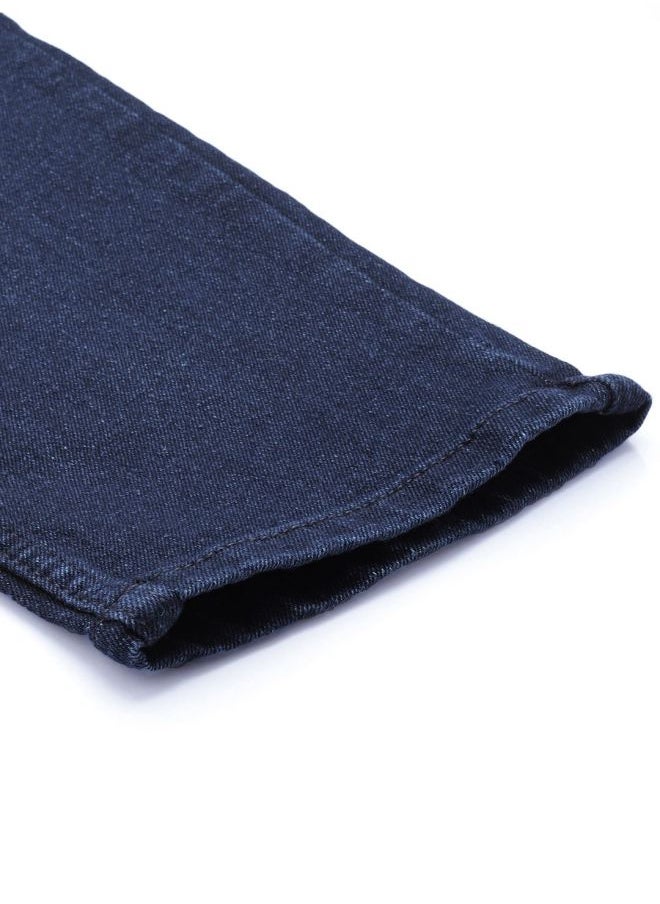 The Indian Garage Co Men Slim Fit Distressed Mid-Rise Stretchable Jeans  - Image 5