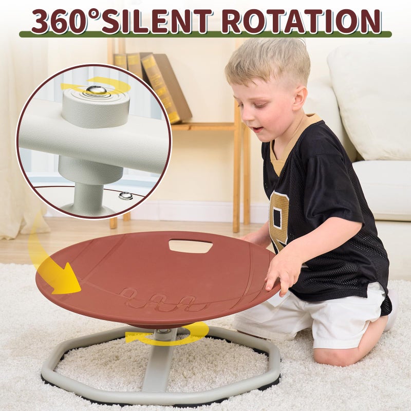 KidBloom Spinning Chair for Autistic Kids, Football Sensory Toys for Kids with Autism, Upgrade Handle Autism & ADHD Sensory Chair - Image 5