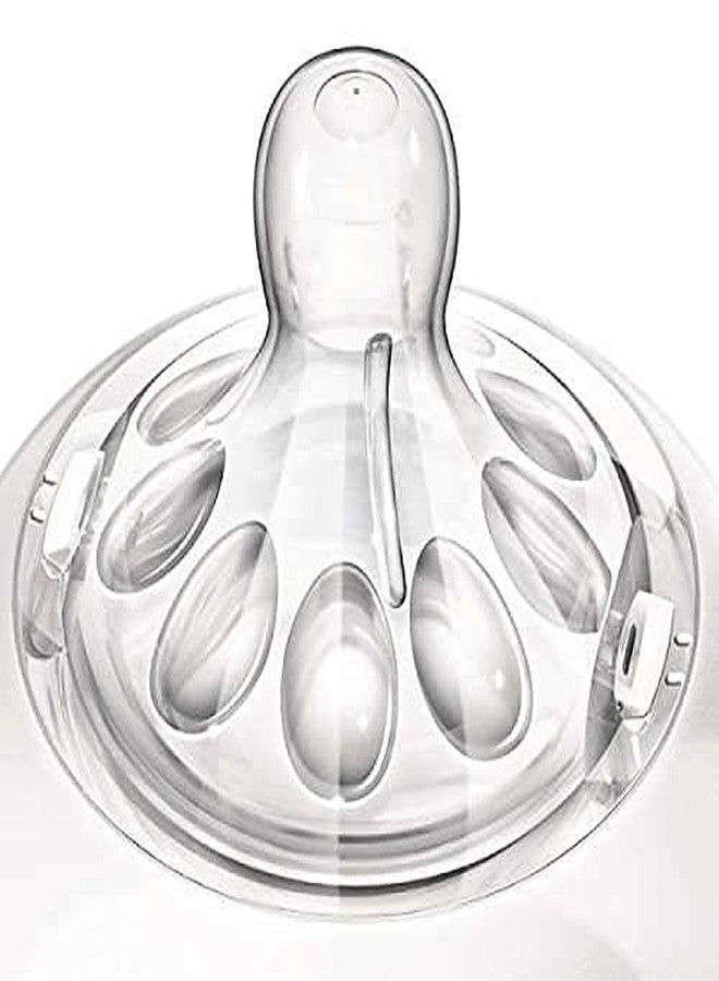 Lappu BPA-Free Natural Feeding Nipple for Newborns Babies Compatible with Philips Avent Transparent, Natural Feeding Nipple - Pack of 2 (Small) - Image 2