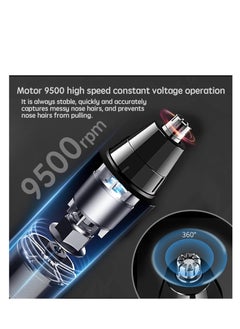 SYOSI Electric Ear and Nose Hair Trimmer Clipper, Professional Painless Eyebrow & Facial Hair Trimmer for Men/Women, Battery Operated Trimmer with Waterproof, Dual Edge Blades for Easy Cleansing  - Image 5