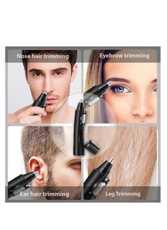 SYOSI Electric Ear and Nose Hair Trimmer Clipper, Professional Painless Eyebrow & Facial Hair Trimmer for Men/Women, Battery Operated Trimmer with Waterproof, Dual Edge Blades for Easy Cleansing  - Image 3