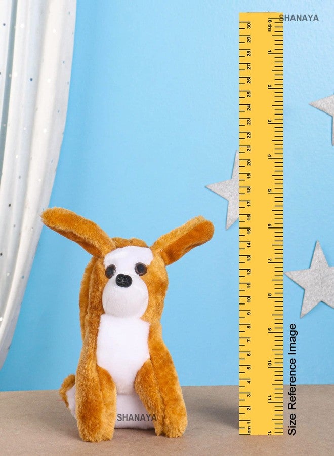 SHANAYA Hanging Soft Rattle Toys for Babies Girls Boys Car Seat Crib Cot Plush Short Fur Toy (Dog) - Image 3