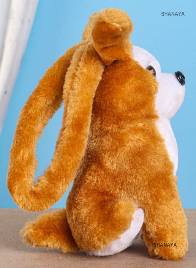 SHANAYA Hanging Soft Rattle Toys for Babies Girls Boys Car Seat Crib Cot Plush Short Fur Toy (Dog) - Image 5