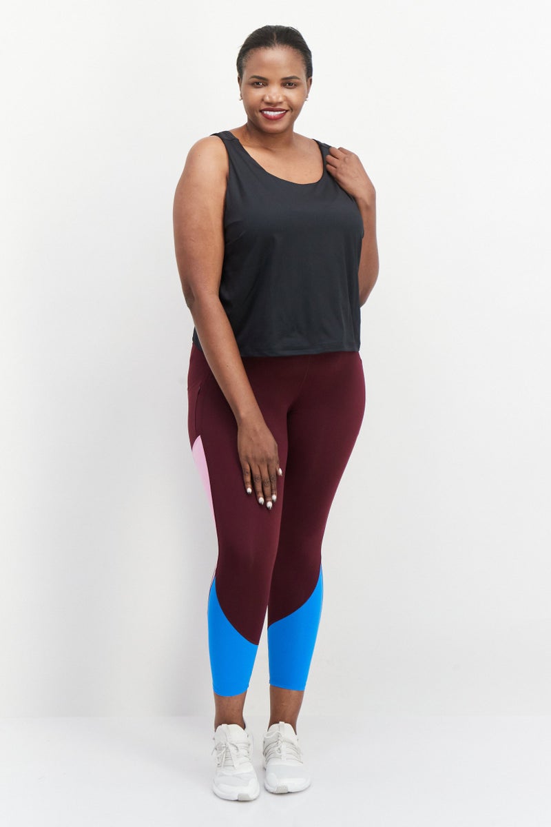 Adidas Women Plus Size Plain Training Top, Black - Image 3