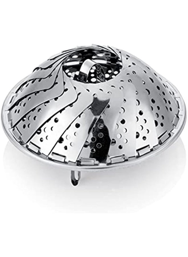 Steam Cooking Basket Stainless Steel Silver 24 Cm 1 Piece  - Image 2
