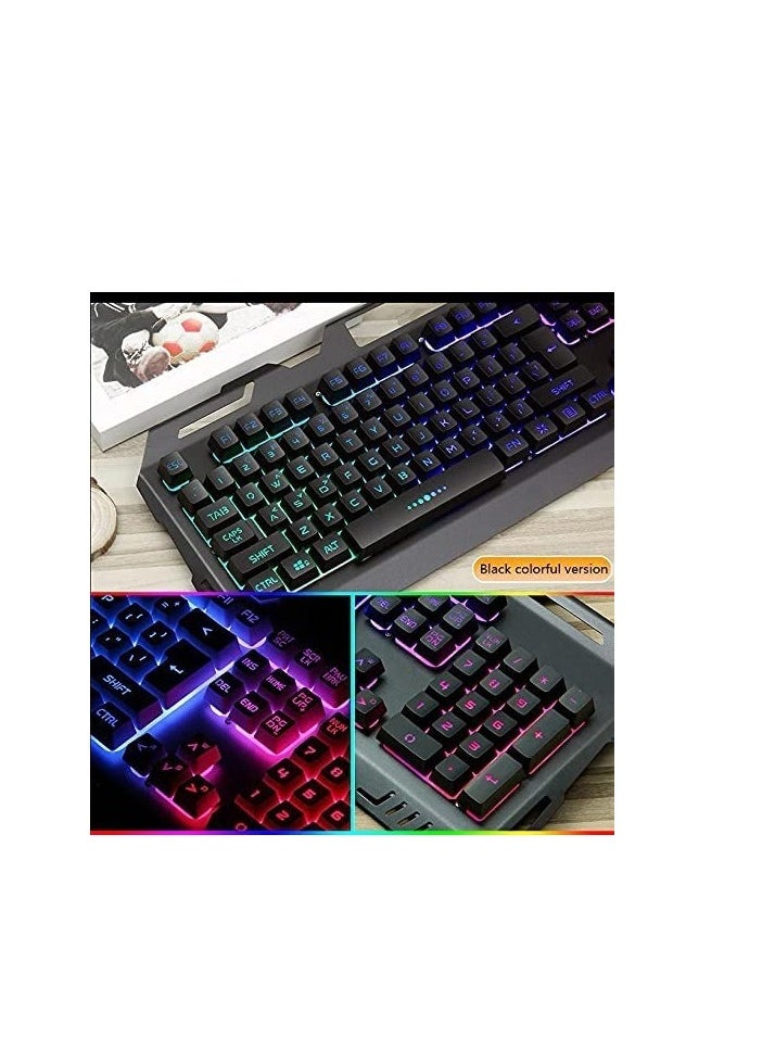 Generic - ZERO ZR-2080 - a prominent USB keyboard for gaming and games - wonderful RGB effects - fast key reaction - 104 keys for ease - modern and elegant design with top brackets - black - Image 1