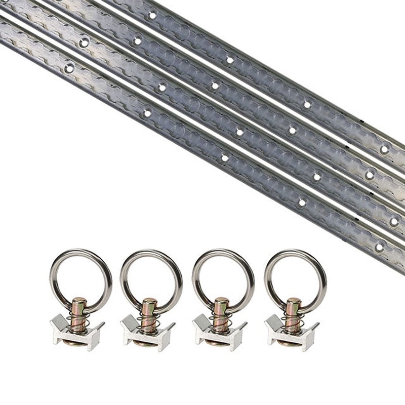 US Cargo Control Powersports Aluminum L Track Tie Down System - 4''