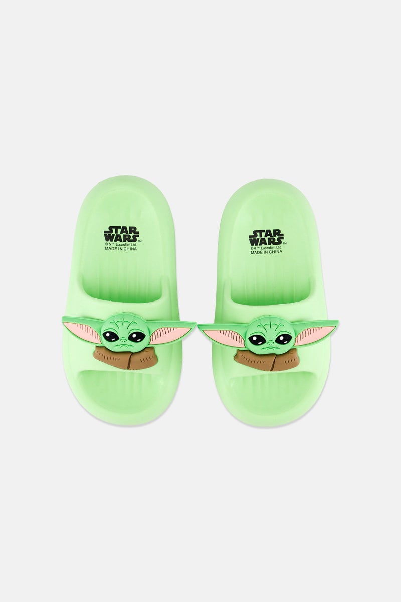 STAR WARS نعال يودا للأطفال الأولاد، ليمون - Image 3