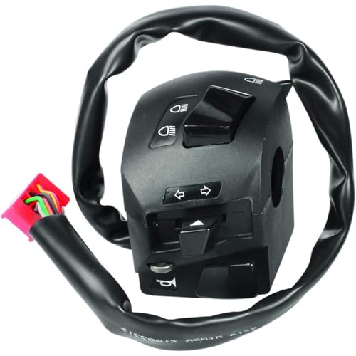 Uno Minda SW-0647C HANDLE BAR SWITCH- LEFT SIDE - SELF START For-BAJAJ-PULSAR 135/150/180 / DISCOVER 125ST Black - Image 2