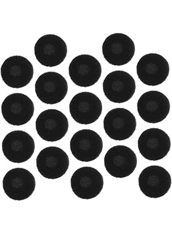 30 Pcs Soft Foam Earbud Replacement Pads Comfort Fit Earphone Covers Black - Image 1