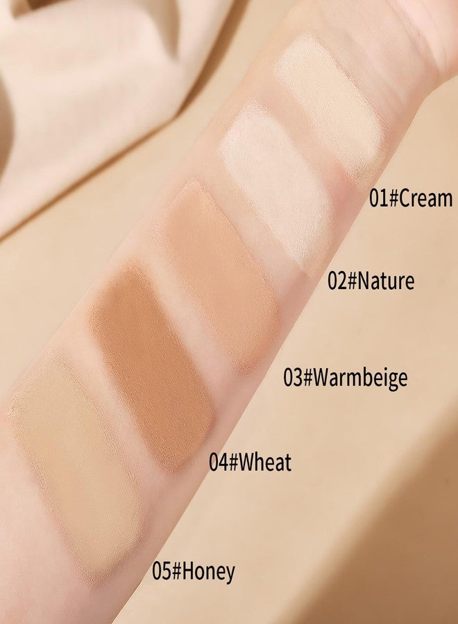 Suaxova Face Foundation Contour Stick - Long-Wear, Lightweight Brightening Concealer Makeup, 2 In 1 Foundation Stick With Brush - For All Skin Types - Image 3