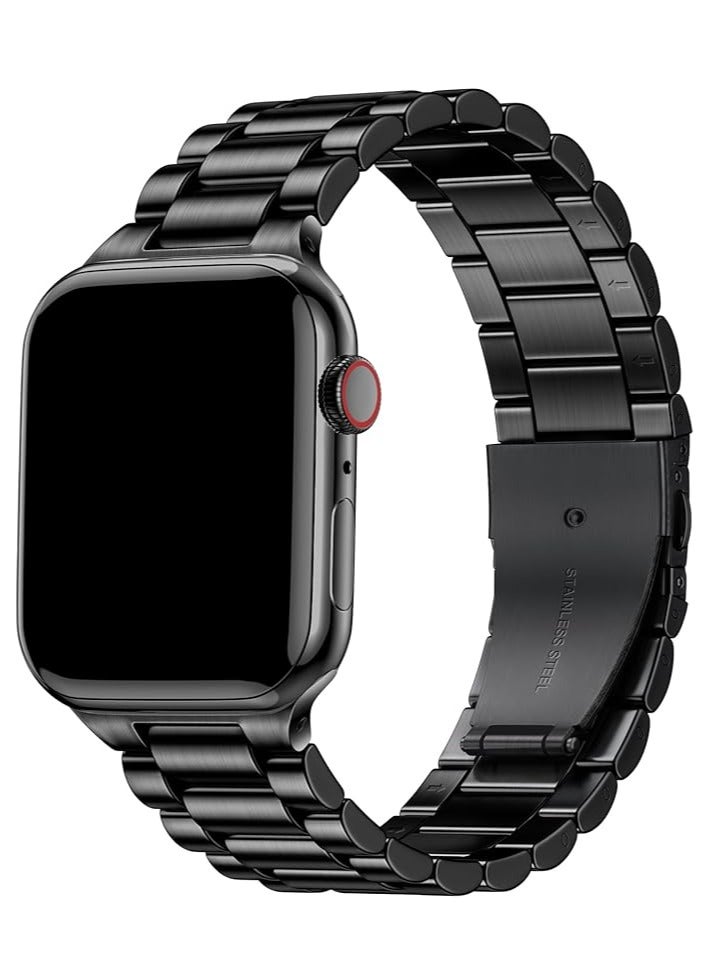 Metal Straps Compatible with Apple Watch Straps 42mm 44mm 45mm 46mm 49mm, Stainless Steel Business Band Compatible with iWatch Series 10 9 8 7 6 5 4 3 2 1 SE/ SE2 Ultra 2/ Ultra - Image 1