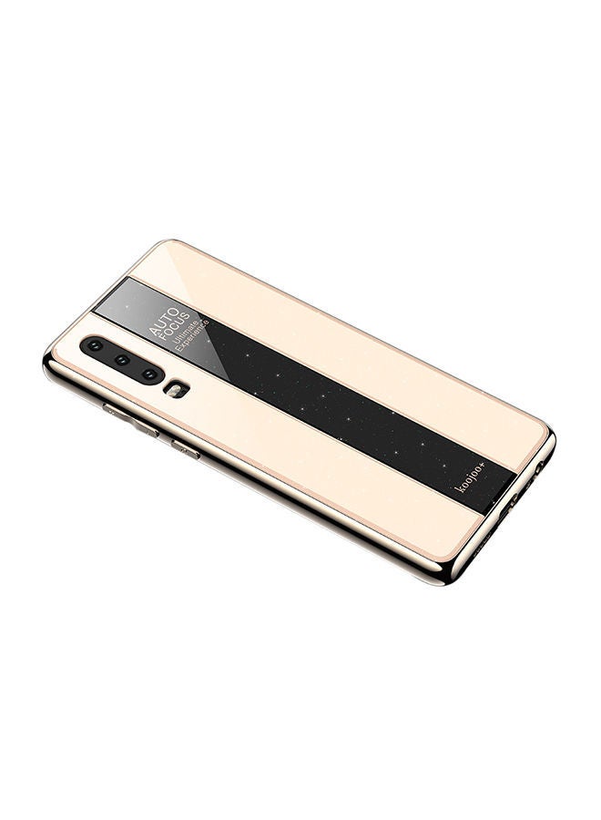NIBEMINENT Mirror Plating Silicone Protective Case Cover For Huawei P30 Gold 