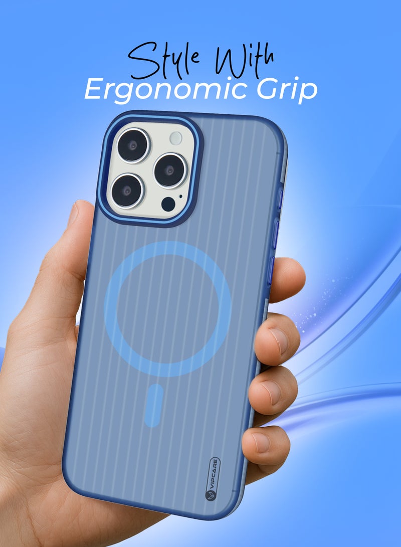 Vipcare Iphone 16 Pro PC Case with Magcase Magnetic Charging Case Scratch Resistant Camera Protection Silicone Case for Iphone 16 Pro - Image 4