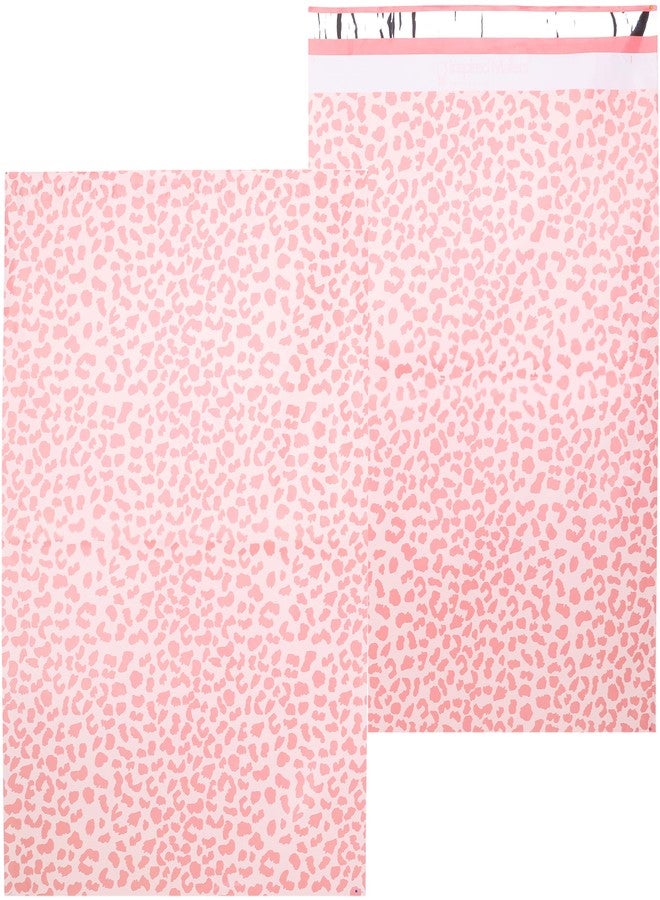 Inspired Mailers - Poly Mailers 16x22-50 Pack - Rose Gold Cheetah - Large Mailing Envelopes - Large Shipping Envelopes - Large Shipping Bags - Big Mailers - Image 1