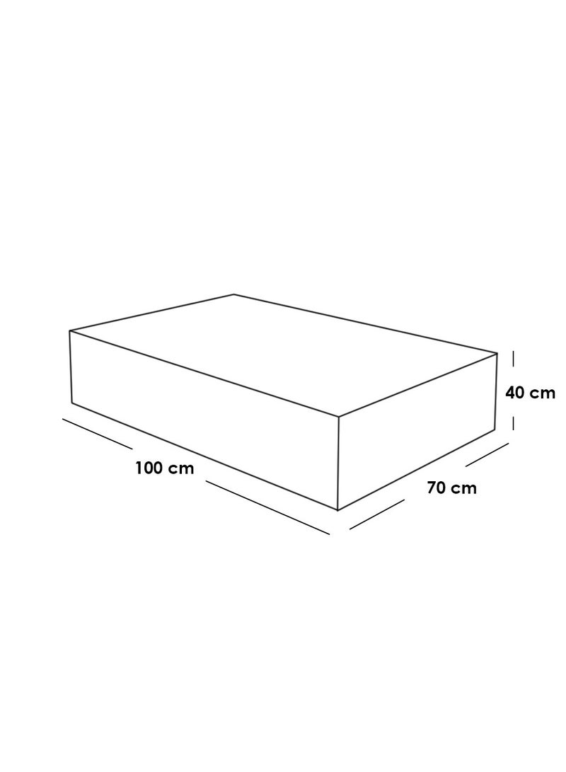 بيتك طاولة تلفاز و طاولة قهوة ام دي اف قطعتين - بني - Image 2