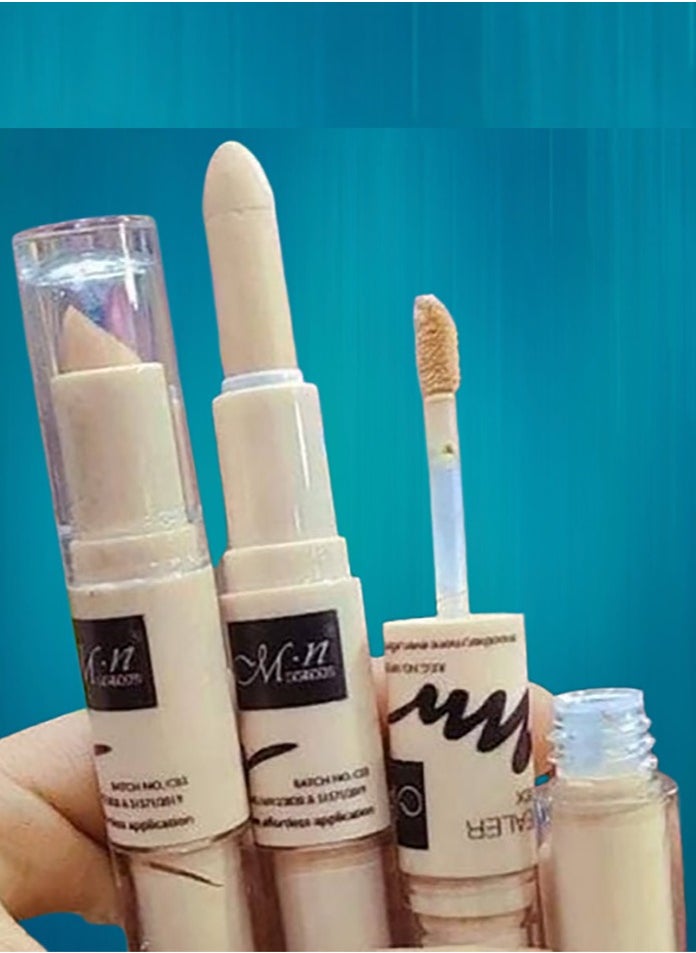 Me Now Double liquid and cream concealer to cover skin blemishes and dark circles from (M.N.), grade No. 2  - Image 5