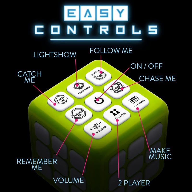 TEVO لعبة الذاكرة تيڤو كيوب-إت - 7 في 1 ألعاب محمولة متلألئة للأطفال، لعبة ألغاز إلكترونية - ألعاب STEM للأولاد والبنات - Image 2