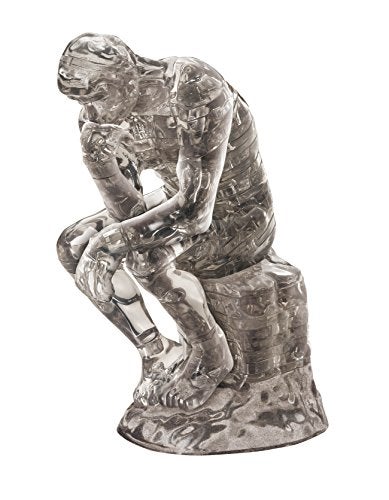 Beverly Crystal Clear 3D Puzzle The Thinker 43Piece Crystal Puzzle - Image 1