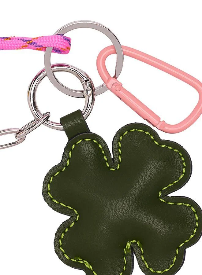 Parfois Multicolour Keychain Charm With Heart And Clover for Women | Best Price UAE