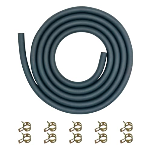 STRONGTHIUM 14 Gas Fuel Line Hose Set with 10 Pieces Fuel Clamps for Briggs Stratton MTD Troy Bilt Cub Cadet Yardman Yard Machine Craftsman Toro Tecumseh 66 FT - Image 1