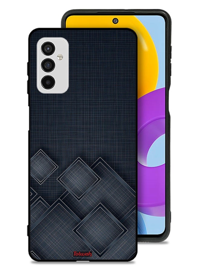 Tolwak Samsung Galaxy M52 5G Protective Case Cover Squares Pattern On Cloth - Image 1