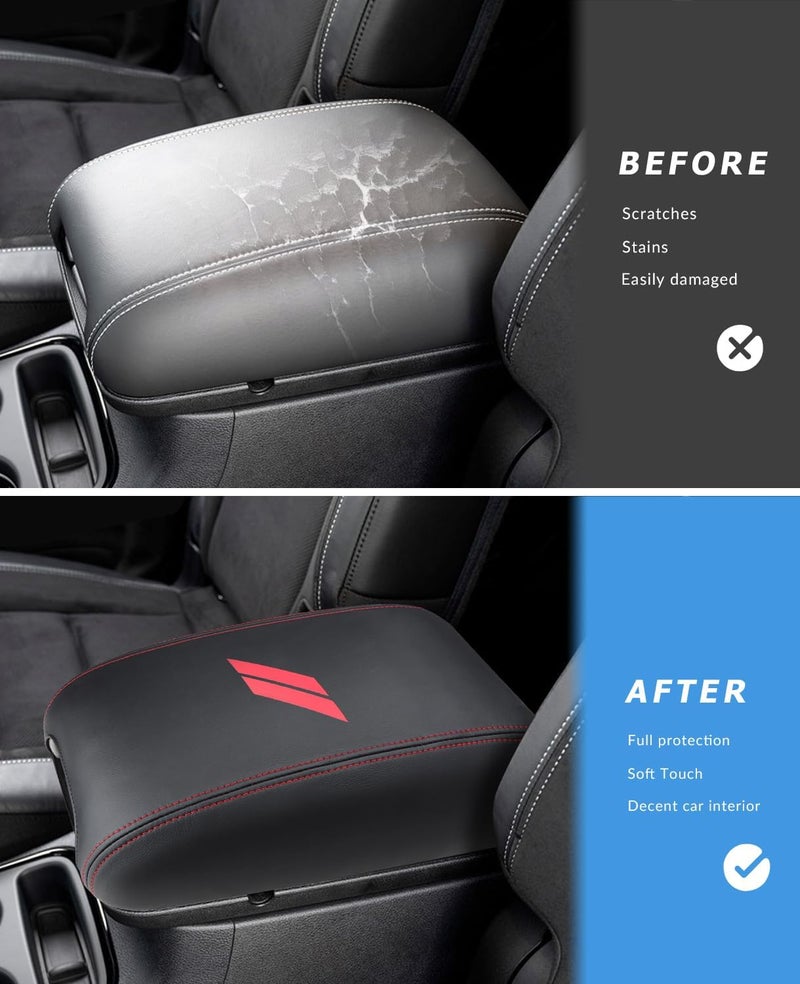 INTGET Leather Armrest Cover for Dodge Durango 2011-2023 - Image 2